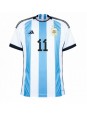 Argentina Angel Di Maria #11 Replika Hemmakläder VM 2022 Kortärmad
